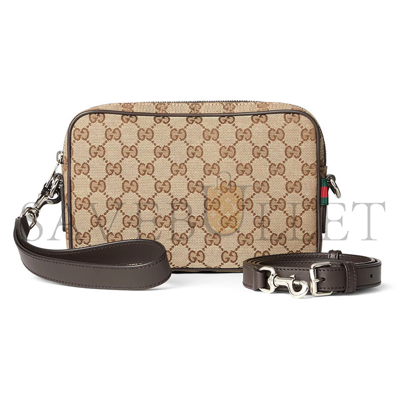 GUCCI GG CANVAS SMALL CROSSBODY BAG 834802 (23*15*5cm)